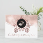 Pink unsere kleine Prinzessin kommt bald Schwanger Ankündigung (Stehend Vorderseite)