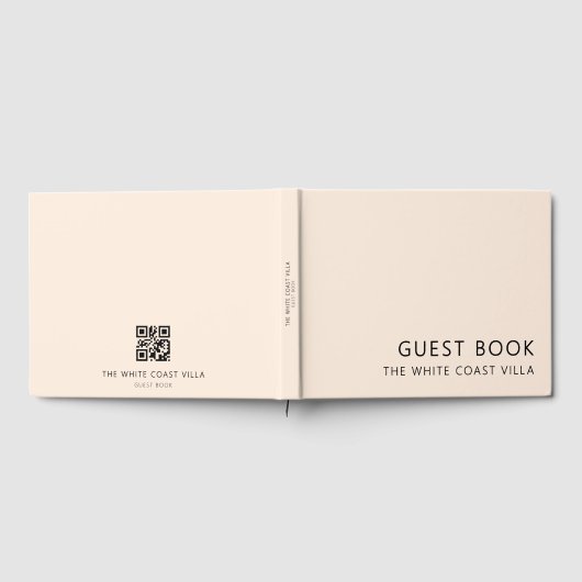 Pink Vacation Rental QR Code Kommentare Gästebuch (Voll)