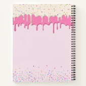 Pink Vainilla Frosting Drip & Sprinkle Recipe Notizblock (Rückseite)