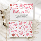 Pink Valentine Baby Showbücher für Baby Game Einladung