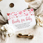 Pink Valentine Baby Showbücher für Baby Game Einladung