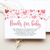 Pink Valentine Baby Showbücher für Baby Game Einladung