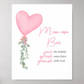 Pink Valentine Ballon Mama Osa Bar Poster (Vorne)