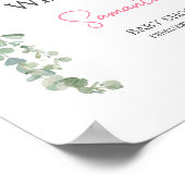 Pink Valentine Balloon Willkommen Poster (Ecke)