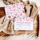 Pink Valentine Family Traditionen Kinderduschenspi Einladung