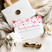 Pink Valentine Family Traditionen Kinderduschenspi Einladung