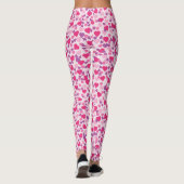 Pink Valentine Hearts Leggings (Rückseite)
