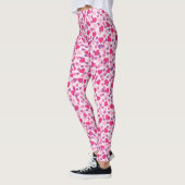 Pink Valentine Hearts Leggings (Links)
