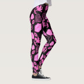 Pink-Valentine-Muster Leggings (Rechts)