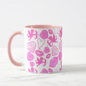 Pink-Valentine-Muster Tasse (Links)
