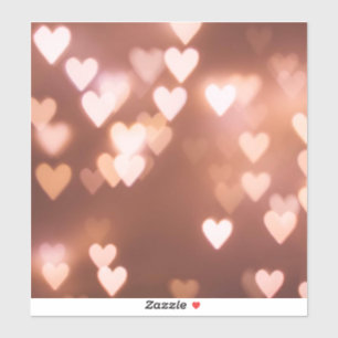 PINK VALENTINE"S DAY HEARTS AUFKLEBER