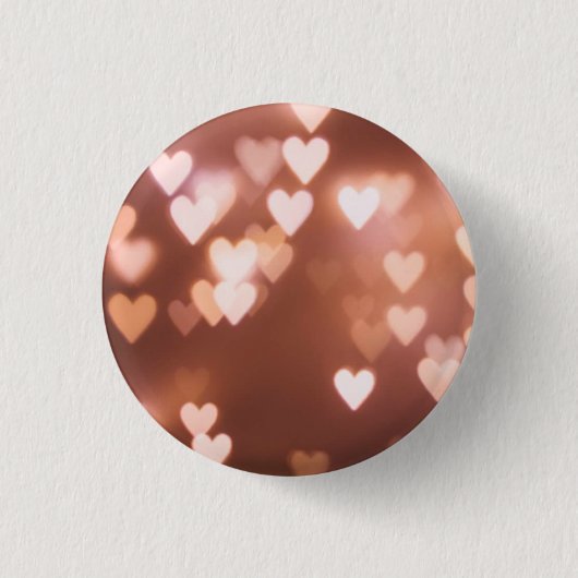 PINK VALENTINE"S DAY HEARTS BUTTON (Vorderseite)