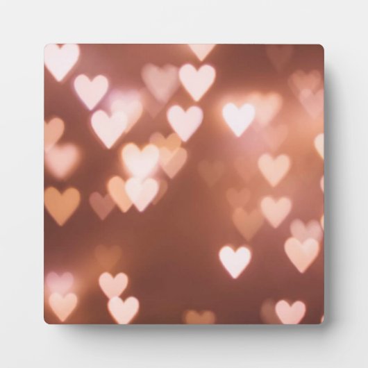 PINK VALENTINE"S DAY HEARTS FOTOPLATTE (Vorderseite)
