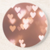 PINK VALENTINE"S DAY HEARTS GETRÄNKEUNTERSETZER (Vorne)
