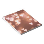 PINK VALENTINE"S DAY HEARTS NOTIZBLOCK (angewinkelt)