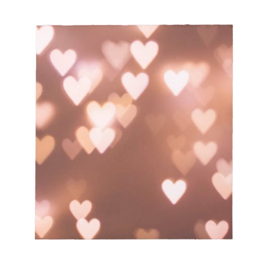 PINK VALENTINE"S DAY HEARTS NOTIZBLOCK (Vorderseite)