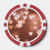 PINK VALENTINE"S DAY HEARTS POKERCHIPS (Vorderseite)