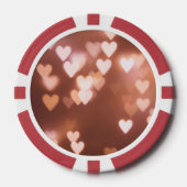 PINK VALENTINE"S DAY HEARTS POKERCHIPS (Vorderseite)
