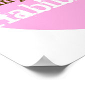 Pink Valentines Belly Dancer Poster (Ecke)