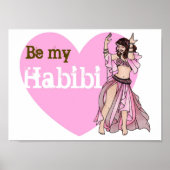 Pink Valentines Belly Dancer Poster (Vorne)