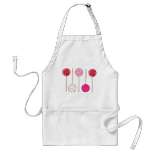 Pink Valentine's Day Cake Pops Dessert Baker Food Schürze