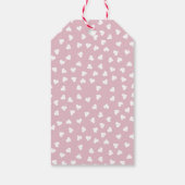 Pink Valentines Theme Herzblasen und Auto Geschenkanhänger (Rückseite)