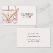 Pink van Vintag Visitenkarte (Vorne/Hinten)