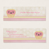 Pink Vanilla Lemon Owl Business Gefallen Geschenkk (Vorne & Hinten)