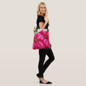 Pink Variegated Poinsettia Holiday Tote Bag Tasche (Am Model)