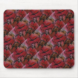 "Pink Vase 2" gepolstertes Muster florales Mousepa Mousepad