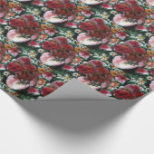 "Pink Vase" Blumengartenpapier Geschenkpapier (Ecke)