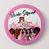 Pink Vegas Junggeselinnen-Abschied Button (Vorderseite)