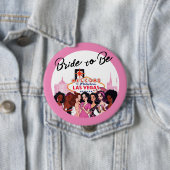Pink Vegas Junggeselinnen-Abschied Button (Beispiel)