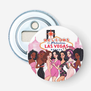 Pink Vegas Junggeselinnen-Abschied Flaschenöffner