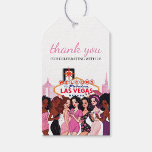 Pink Vegas Junggeselinnen-Abschied Geschenkanhänger