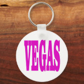 Pink VEGAS Schlüsselanhänger (Vorderseite)
