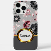 Pink Velvet Blumenrüstung Case-Mate iPhone Hülle (Rückseite)