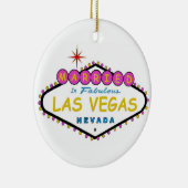 PINK Verheiratet in Las Vegas Ornament (Rechts)