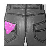 Pink Verlassen Hanky Fliese (Vorderseite)