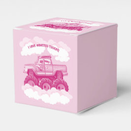 Pink Version I Love Monster Trucks Image     Geschenkschachtel