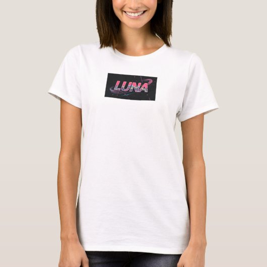 Pink Vert Luna T-Shirt (Vorderseite)