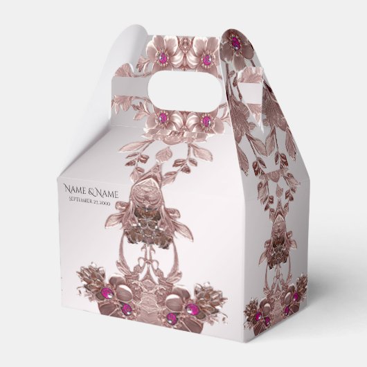 Pink Verziert Floral Fee Box Geschenkschachtel (Vorderseite)