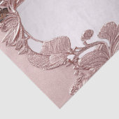 Pink Verziertes Blumengewebe Seidenpapier (Detail)