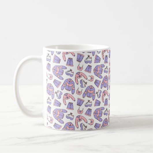 Pink Vibes 90s Mode Kaffeetasse (Links)