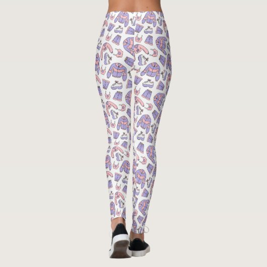Pink Vibes 90s Mode Leggings (Rückseite)