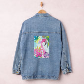 Pink Vibes Only – Pink Flamingo Jeansjacke (Hangar)