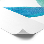 Pink Vibes Only – Pink Flamingo Poster (Ecke)