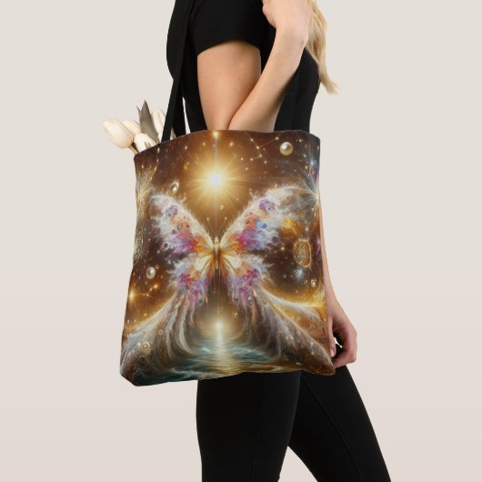 Pink Vibrant Celestial Butterfly Tasche (Von Nahem)