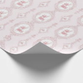 Pink Victorian Wallpaper Print Geschenkpapier (Ecke)