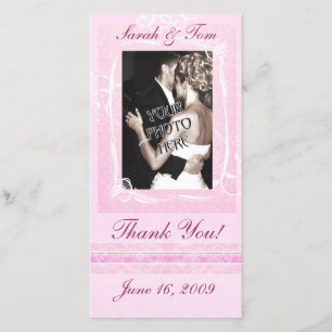 Pink Vielen Dank, dass Sie die Fotokarte personali Dankeskarte